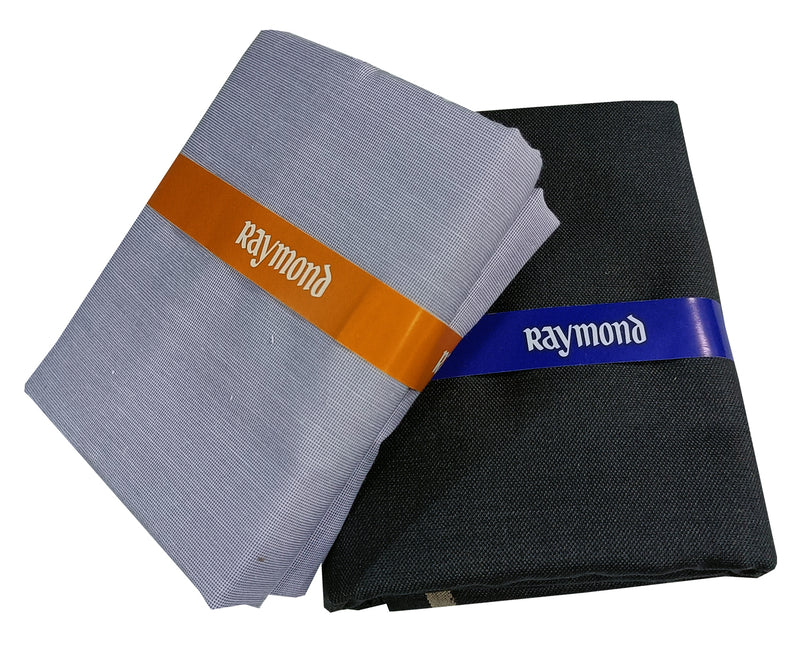 Raymond Cotton Blend Self Design Shirt & Trouser Fabric