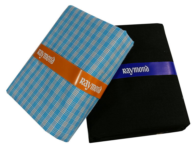 Raymond Cotton Blend Self Design Shirt & Trouser Fabric