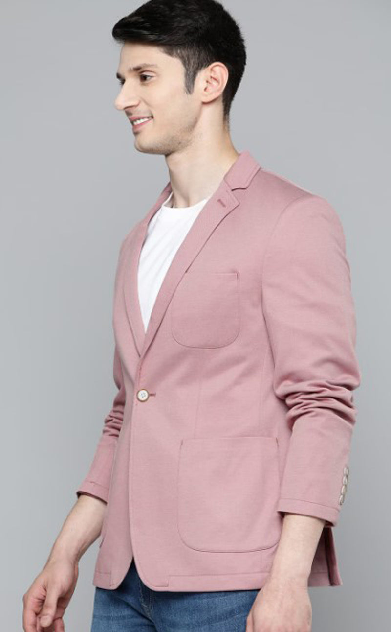 Mans Fab PolyViscose Rayon Solid Blazer