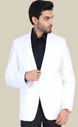 Mans Fab PolyViscose Rayon Solid Blazer