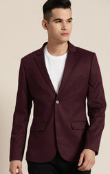 Mans Fab PolyViscose Rayon Solid Blazer