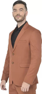 Mans Fab PolyViscose Rayon Solid Blazer