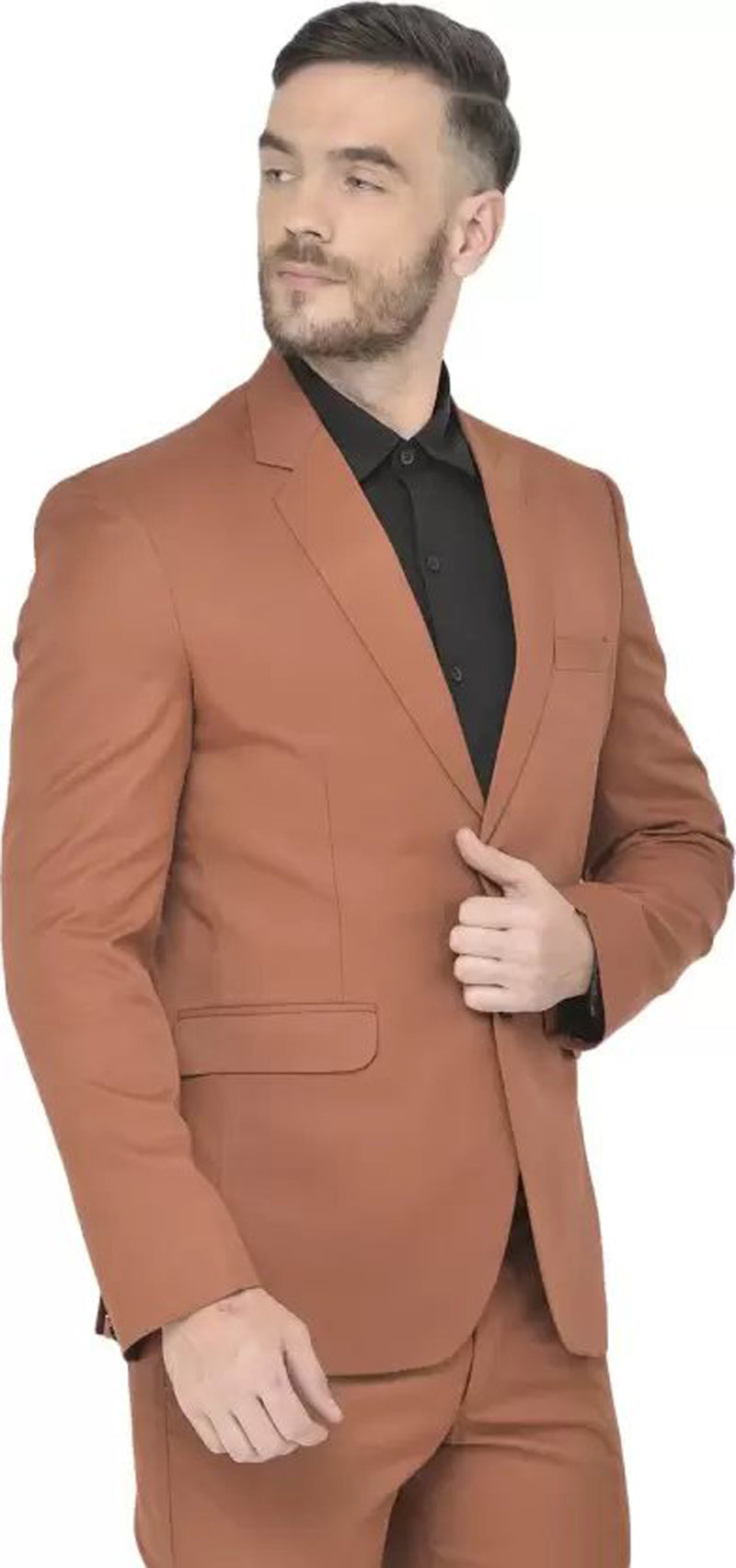 Mans Fab PolyViscose Rayon Solid Blazer