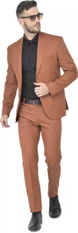 Mans Fab PolyViscose Rayon Solid Blazer