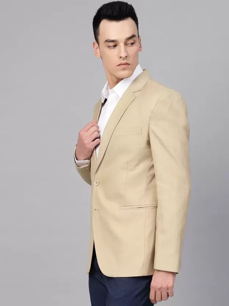 Mans Fab PolyViscose Rayon Solid Blazer