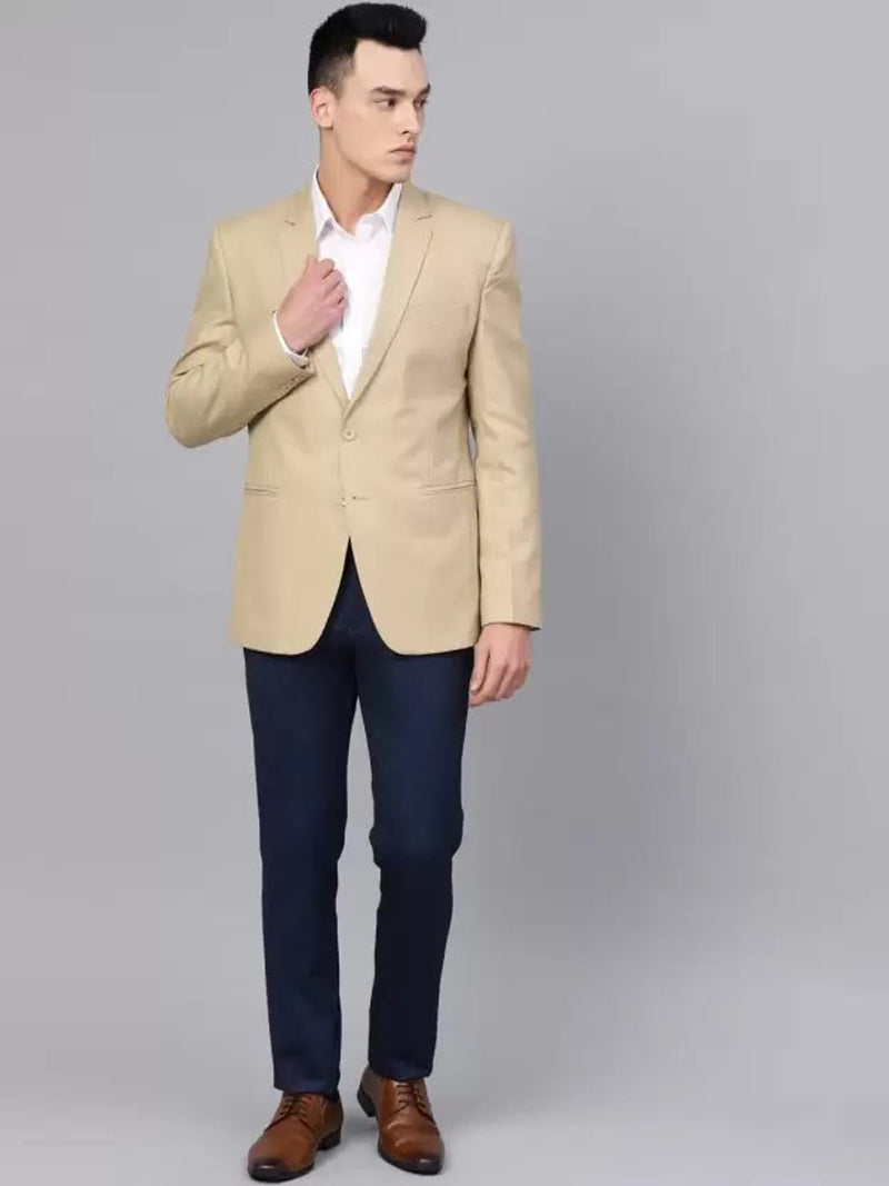 Mans Fab PolyViscose Rayon Solid Blazer