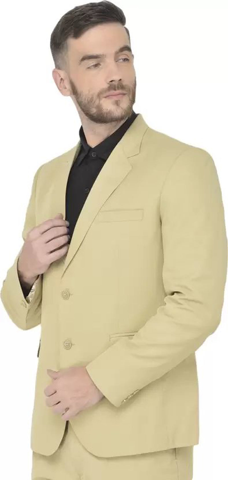 Mans Fab PolyViscose Rayon Solid Blazer