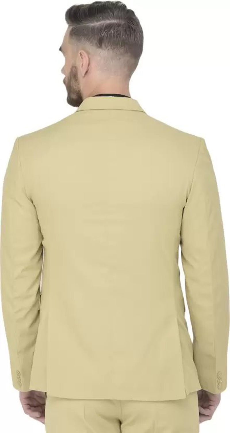 Mans Fab PolyViscose Rayon Solid Blazer