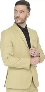 Mans Fab PolyViscose Rayon Solid Blazer