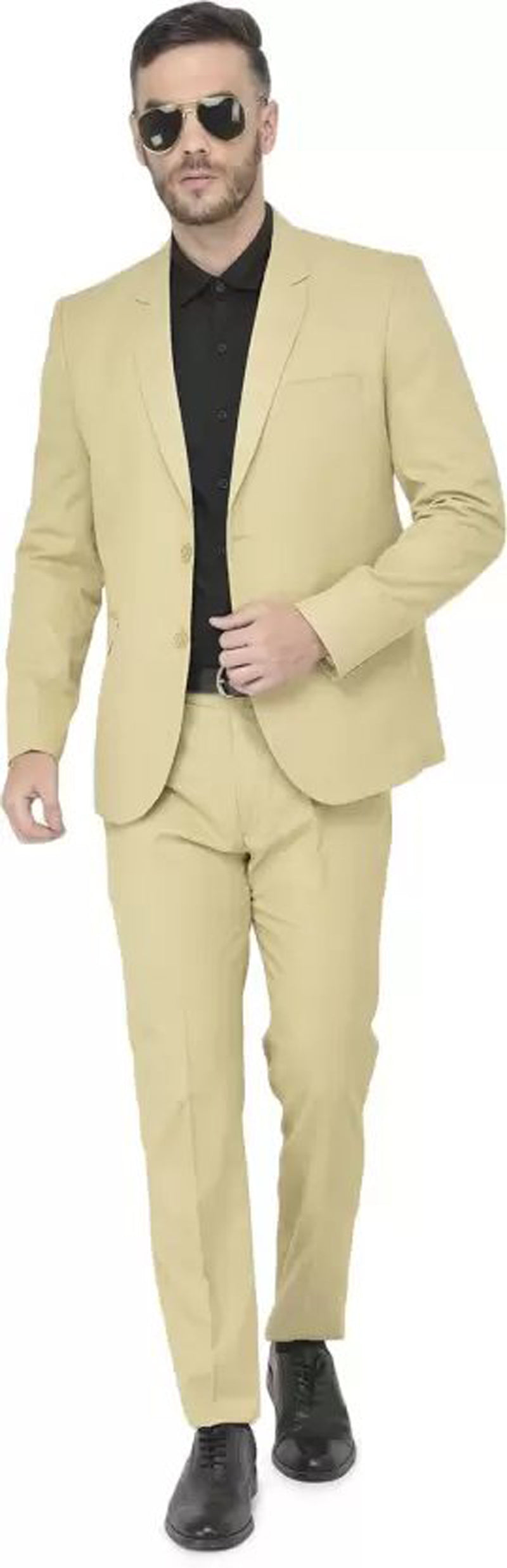 Mans Fab PolyViscose Rayon Solid Blazer