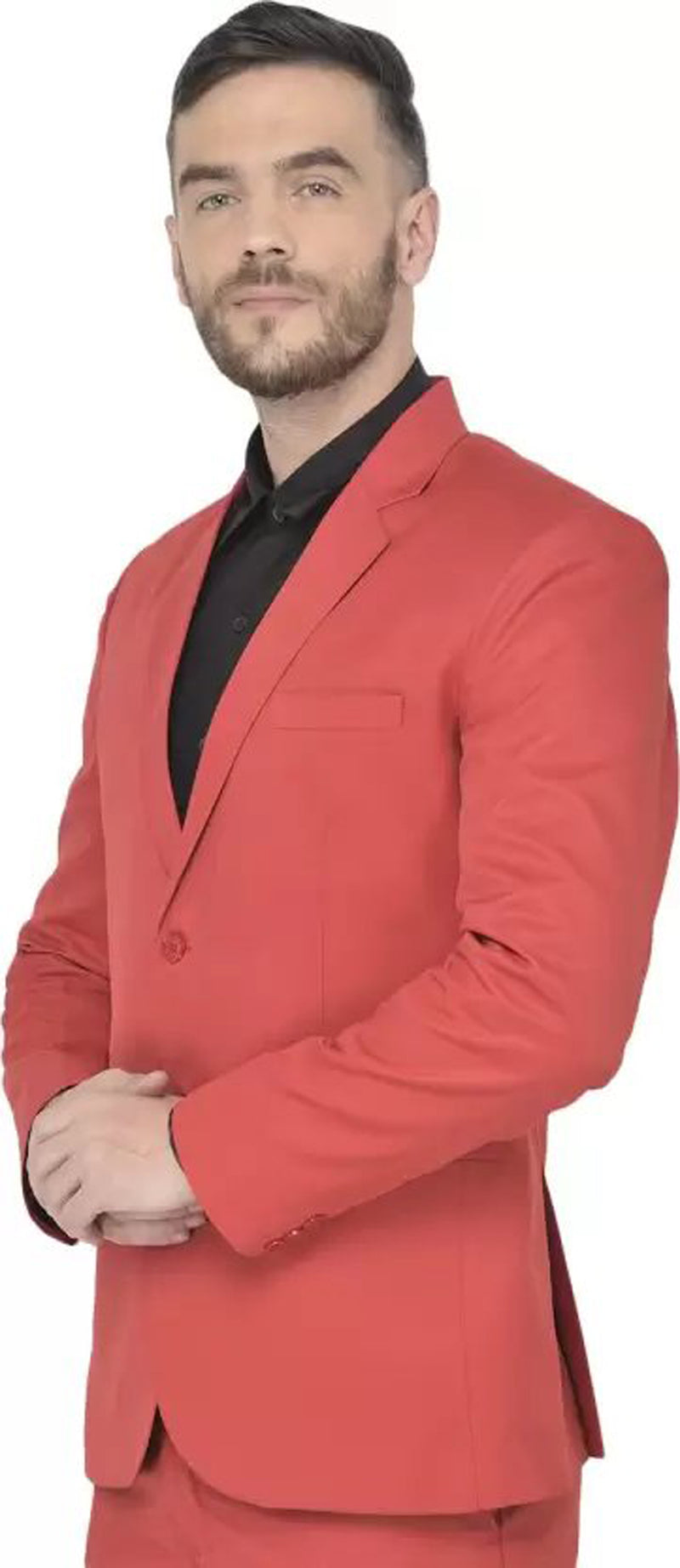 Mans Fab PolyViscose Rayon Solid Blazer