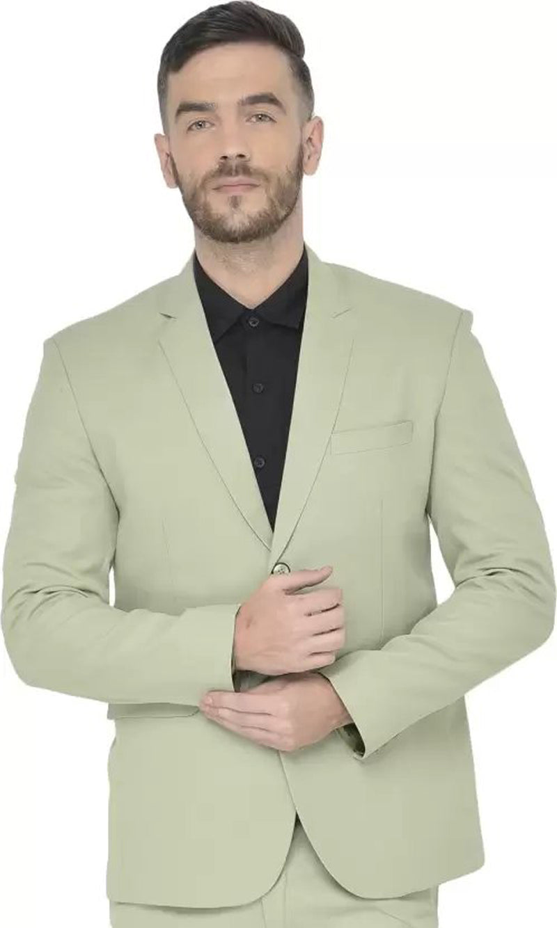 Mans Fab PolyViscose Rayon Solid Blazer