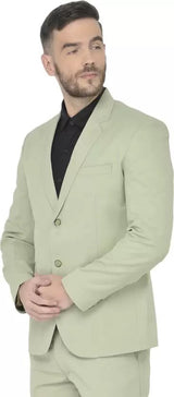 Mans Fab PolyViscose Rayon Solid Blazer