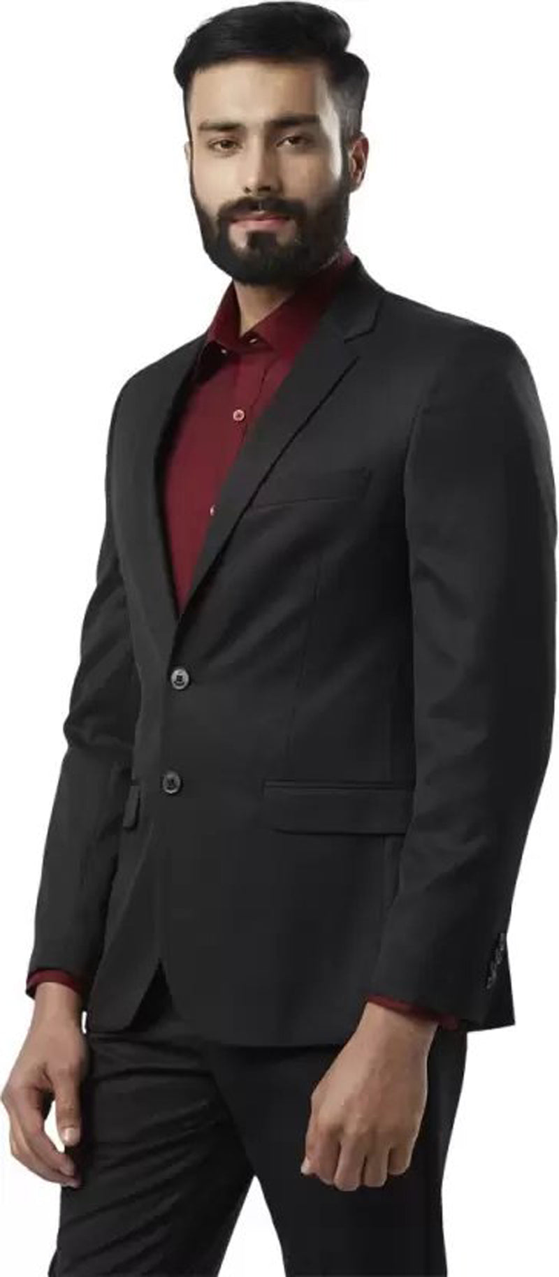 Mans Fab PolyViscose Rayon Solid Blazer