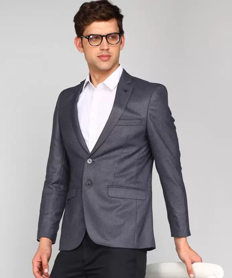 Mans Fab PolyViscose Rayon Solid Blazer