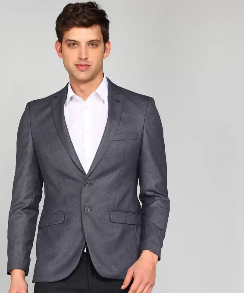 Mans Fab PolyViscose Rayon Solid Blazer