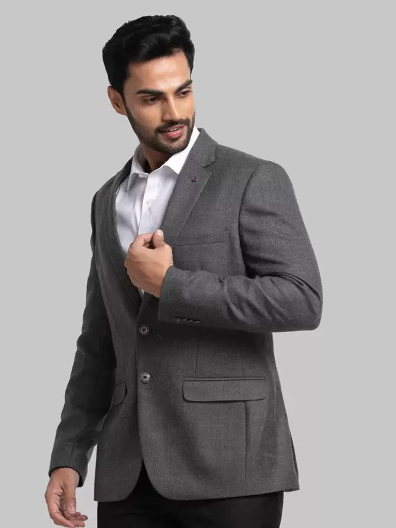 Mans Fab PolyViscose Rayon Solid Blazer