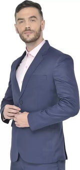 Mans Fab PolyViscose Rayon Solid Blazer