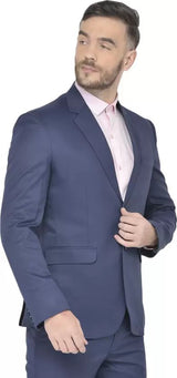 Mans Fab PolyViscose Rayon Solid Blazer