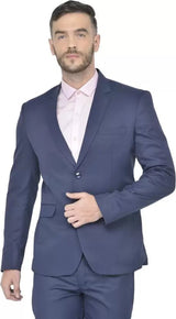 Mans Fab PolyViscose Rayon Solid Blazer