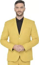 Mans Fab PolyViscose Rayon Solid Blazer