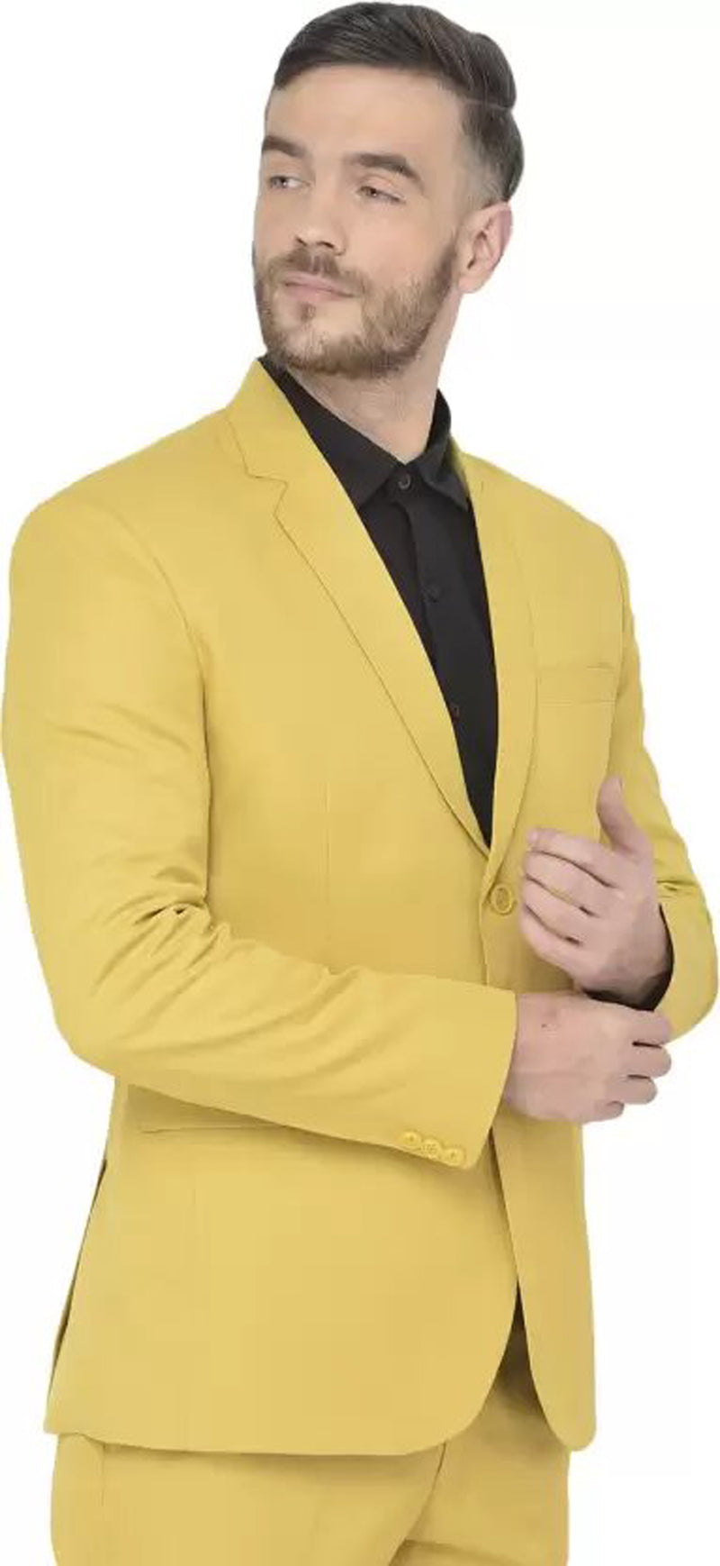 Mans Fab PolyViscose Rayon Solid Blazer