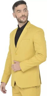 Mans Fab PolyViscose Rayon Solid Blazer