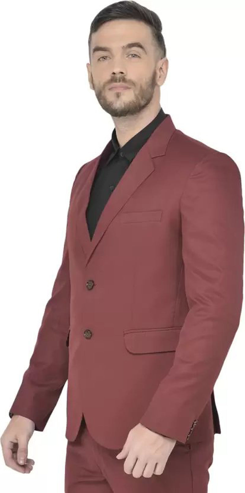 Mans Fab PolyViscose Rayon Solid Blazer