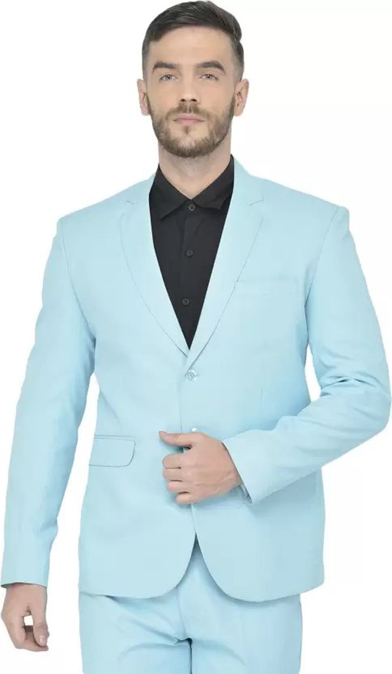 Mans Fab PolyViscose Rayon Solid Blazer