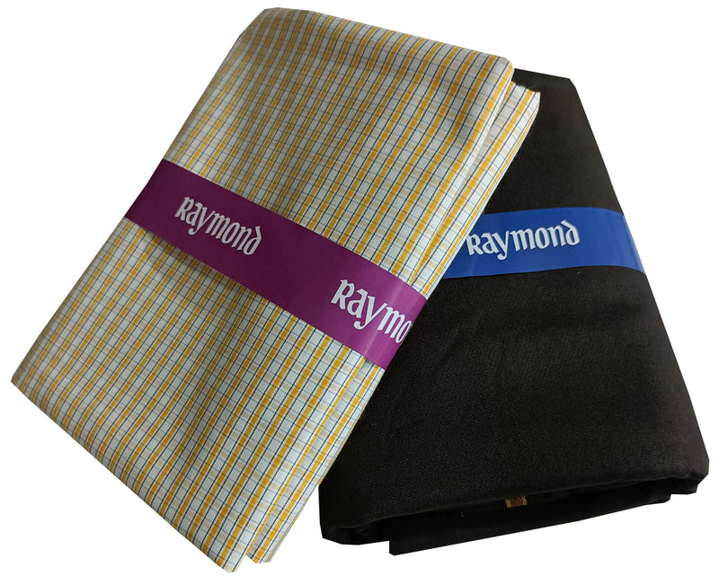 Raymond Pure Cotton Checkered Shirt & Trouser Fabric