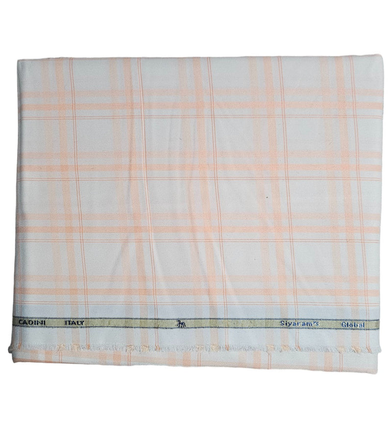 Siyaram Cotton Checks Printed Shirt Fabric (Unstitched)