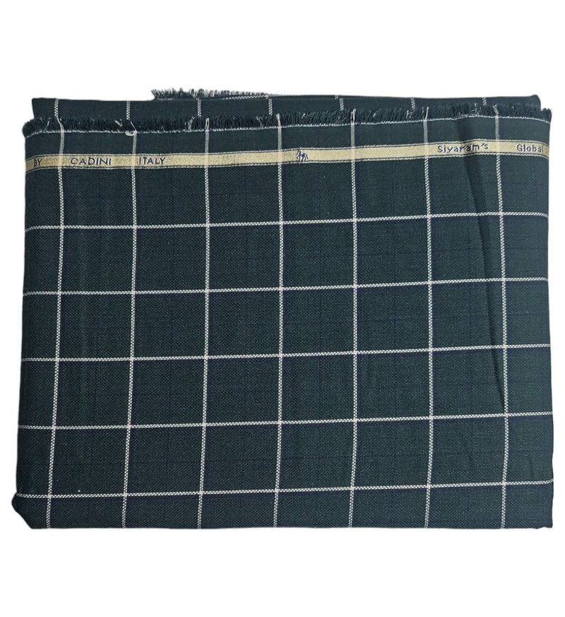 Siyaram Cotton Checks Printed Shirt Fabric (Unstitched)