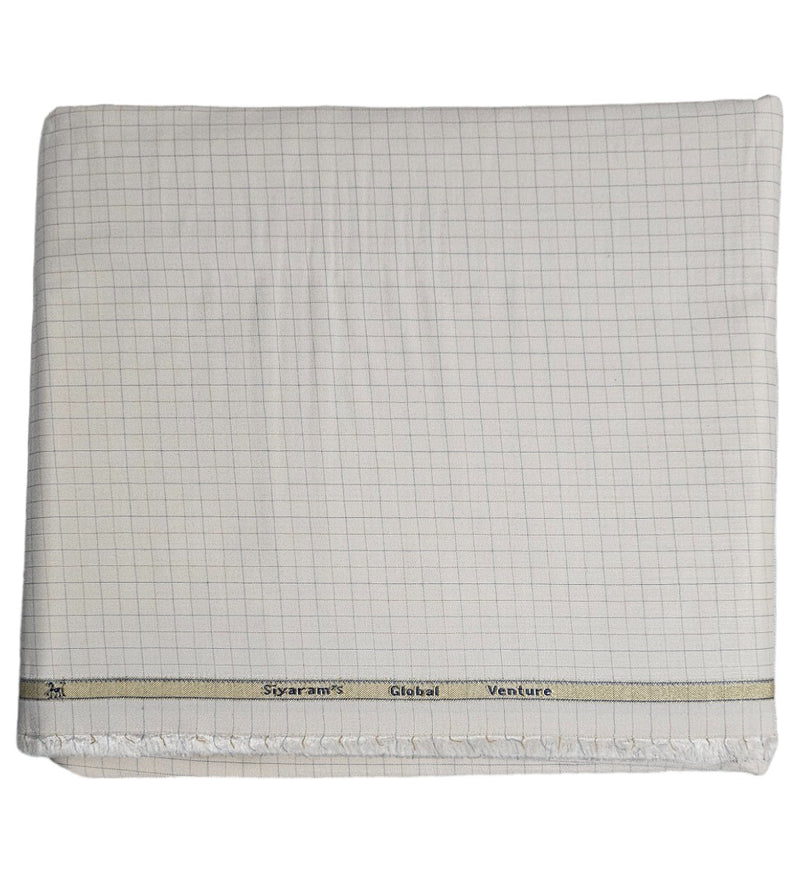 Siyaram Cotton Checks Printed Shirt Fabric (Unstitched)