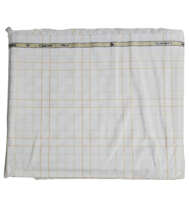 Siyaram Cotton Checks Printed Shirt Fabric (Unstitched)