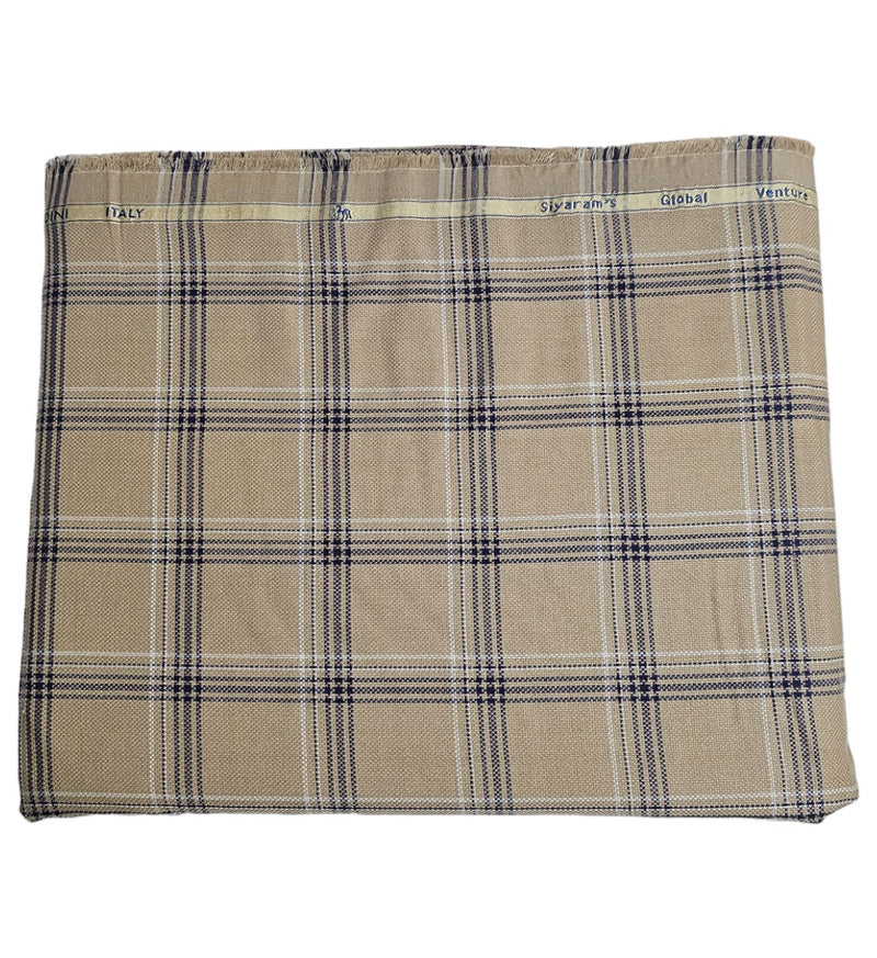 Siyaram Cotton Checks Printed Shirt Fabric (Unstitched)