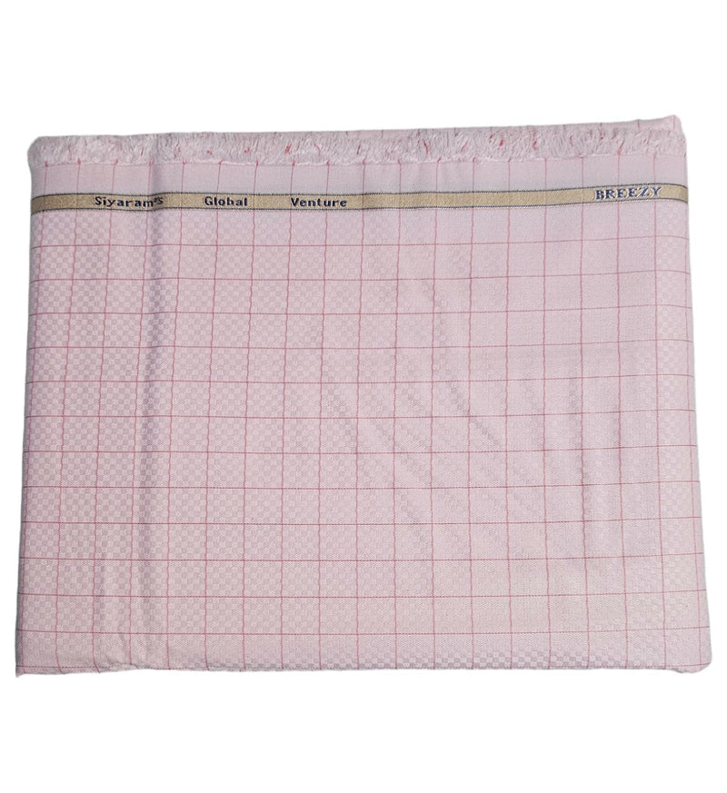 Siyaram Cotton Checks Printed Shirt Fabric (Unstitched)