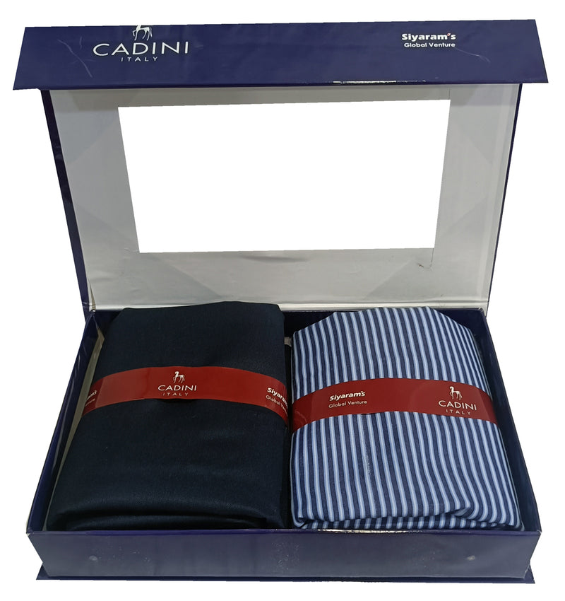 Siyaram Cadini Cotton Checks Shirt & Trouser Fabric (Unstitched)