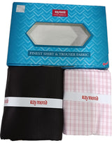 Raymond Unstitched Cotton  Checkered Shirt & Trouser Fabric