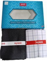 Raymond Unstitched Cotton  Checkered Shirt & Trouser Fabric