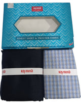 Raymond Unstitched Cotton  Checkered Shirt & Trouser Fabric