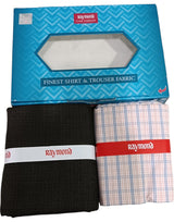 Raymond Unstitched Cotton  Checkered Shirt & Trouser Fabric