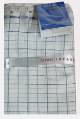 Arvind Linen Checkered Shirt Fabric