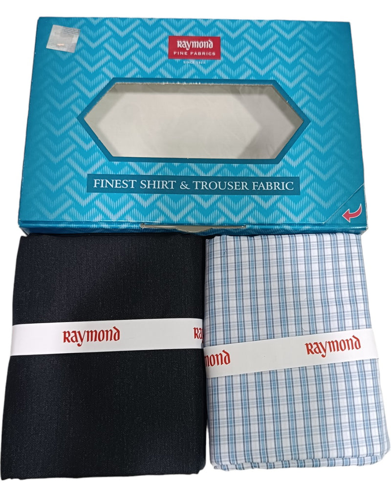 Raymond Unstitched Cotton  Checkered Shirt & Trouser Fabric