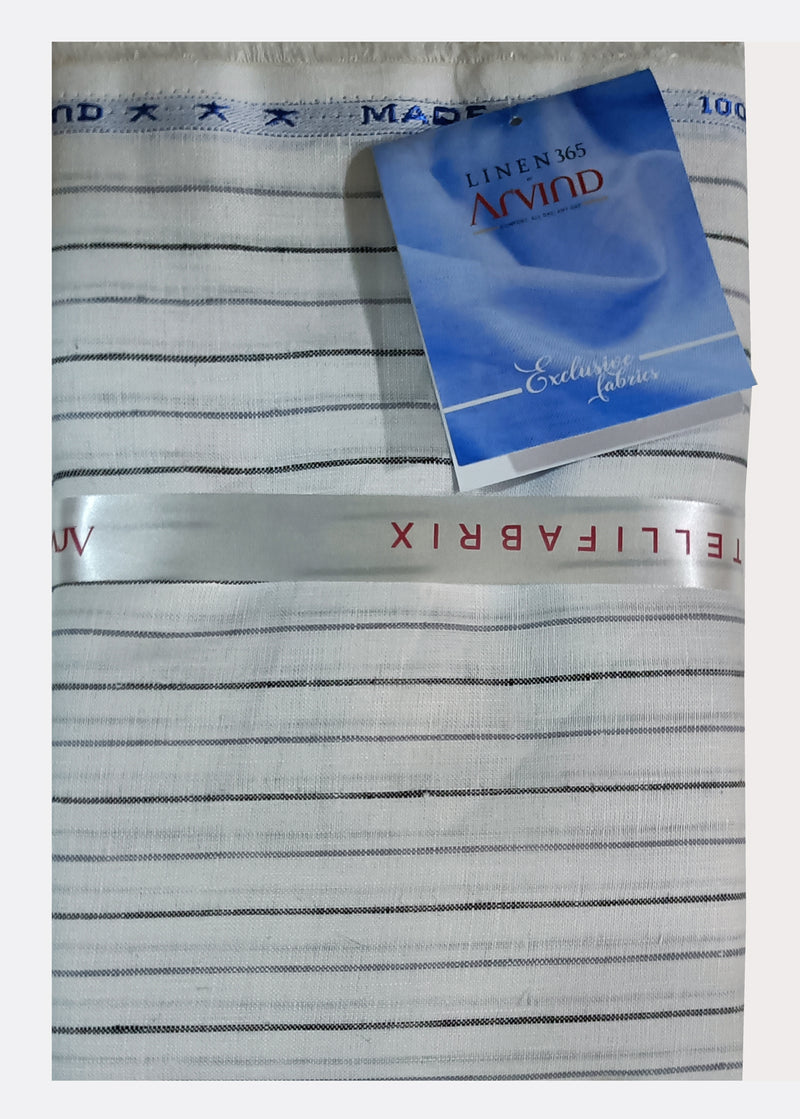 Arvind Linen Checkered Shirt Fabric