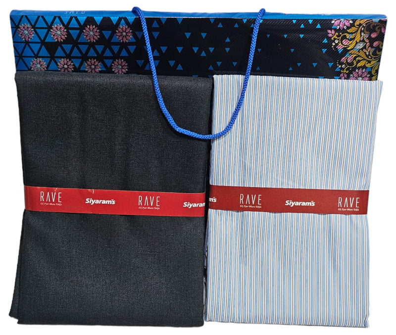 Siyaram Cotton Printed Shirt & Trouser Fabric (Unstitched)