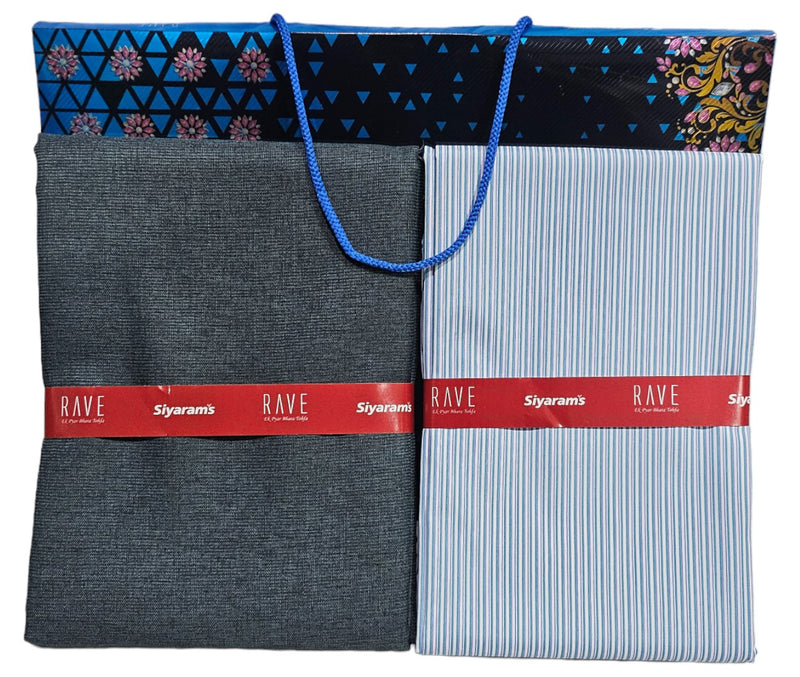 Siyaram Cotton Printed Shirt & Trouser Fabric (Unstitched)