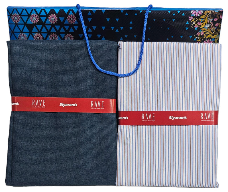 Siyaram Cotton Printed Shirt & Trouser Fabric (Unstitched)