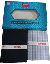 Raymond Unstitched Cotton  Checkered Shirt & Trouser Fabric