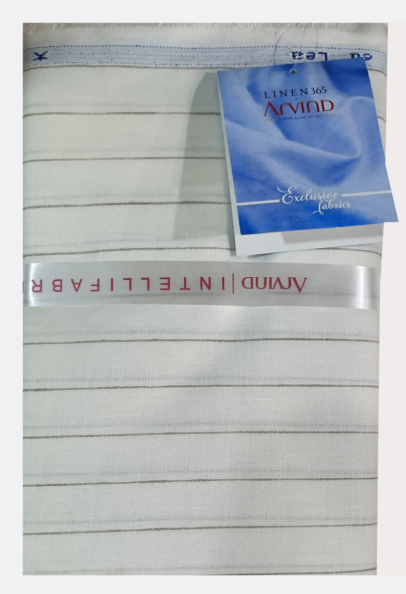 Arvind Linen Checkered Shirt Fabric