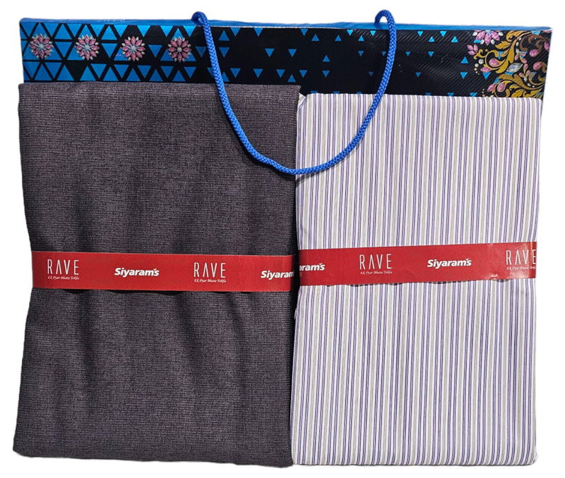 Siyaram Cotton Printed Shirt & Trouser Fabric (Unstitched)